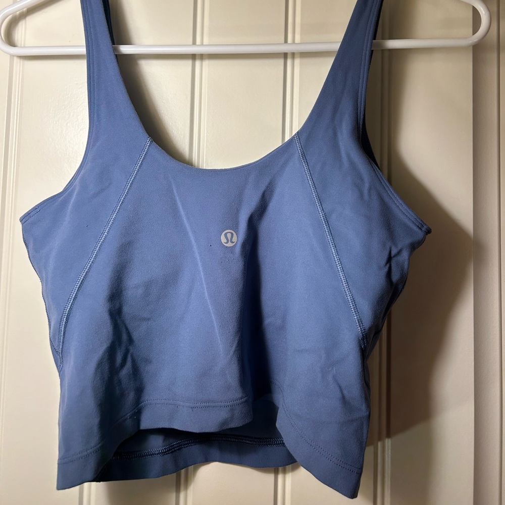 Blue lululemon tank top